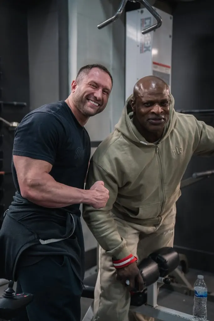 David DeMesquita in the gym with a fellow coach
